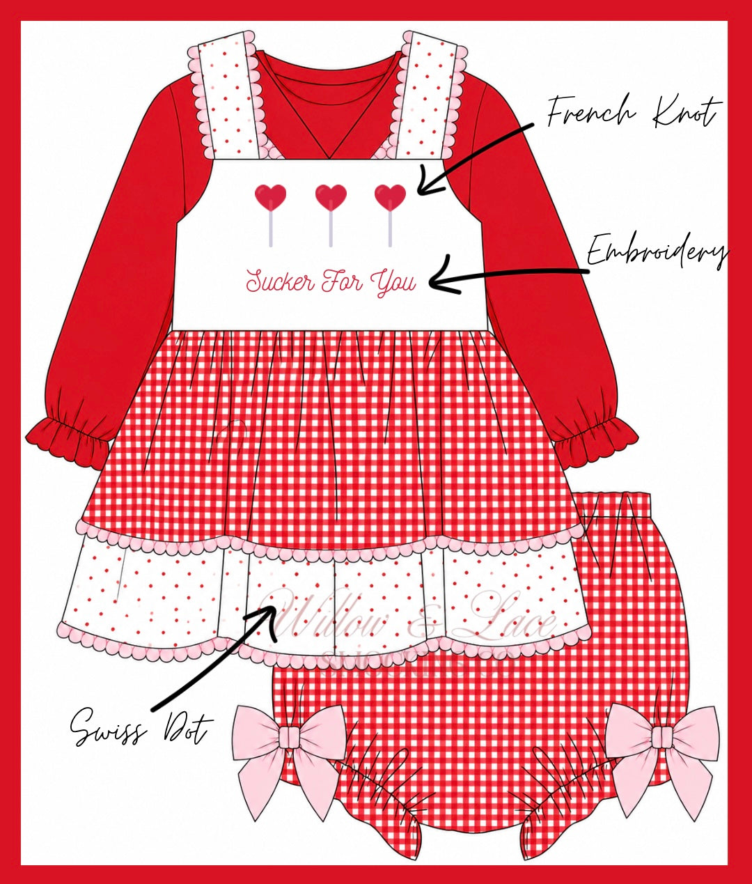 PO Sucker For You Bloomer Set NOT CUSTOMIZABLE