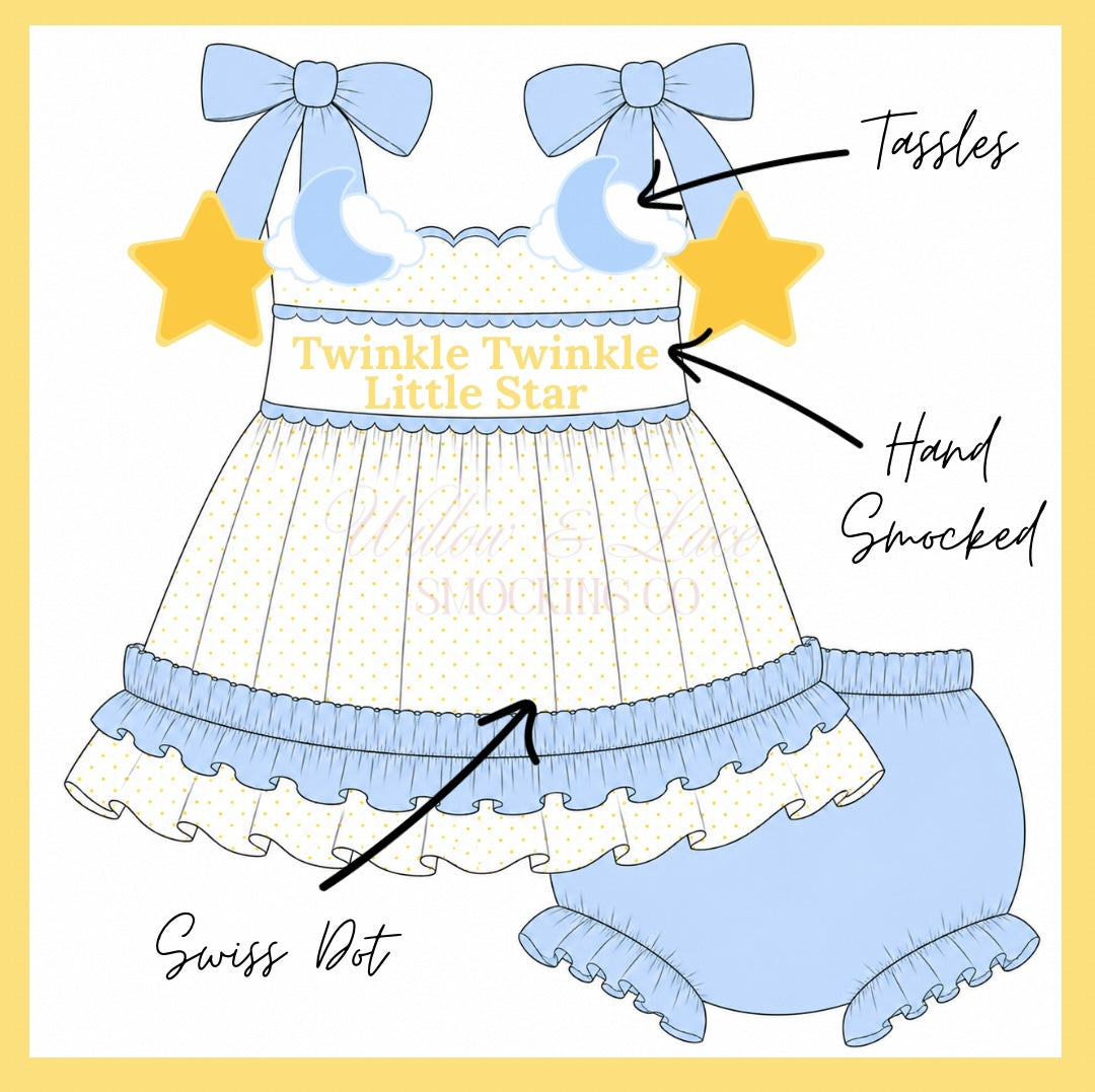Twinkle Twinkle Bloomer Set NOT CUSTOMIZABLE