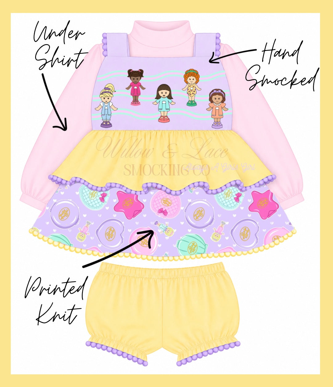 Girls Girl Bloomer Set NOT CUSTOMIZABLE