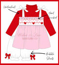 Hearts Three Piece Bloomer Set NOT CUSTOMIZABLE