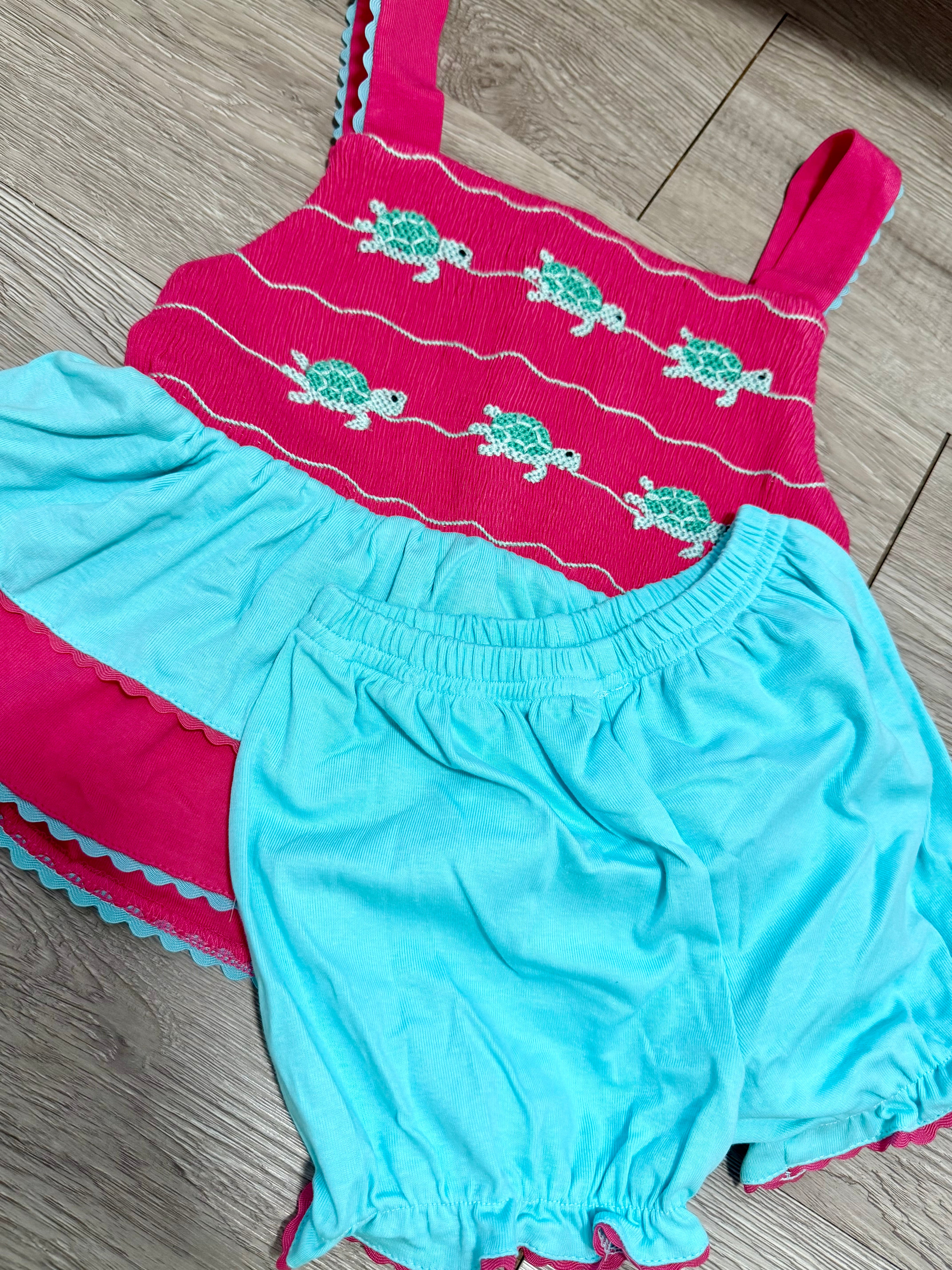 RTS Swimming Turtles Bloomer Set
