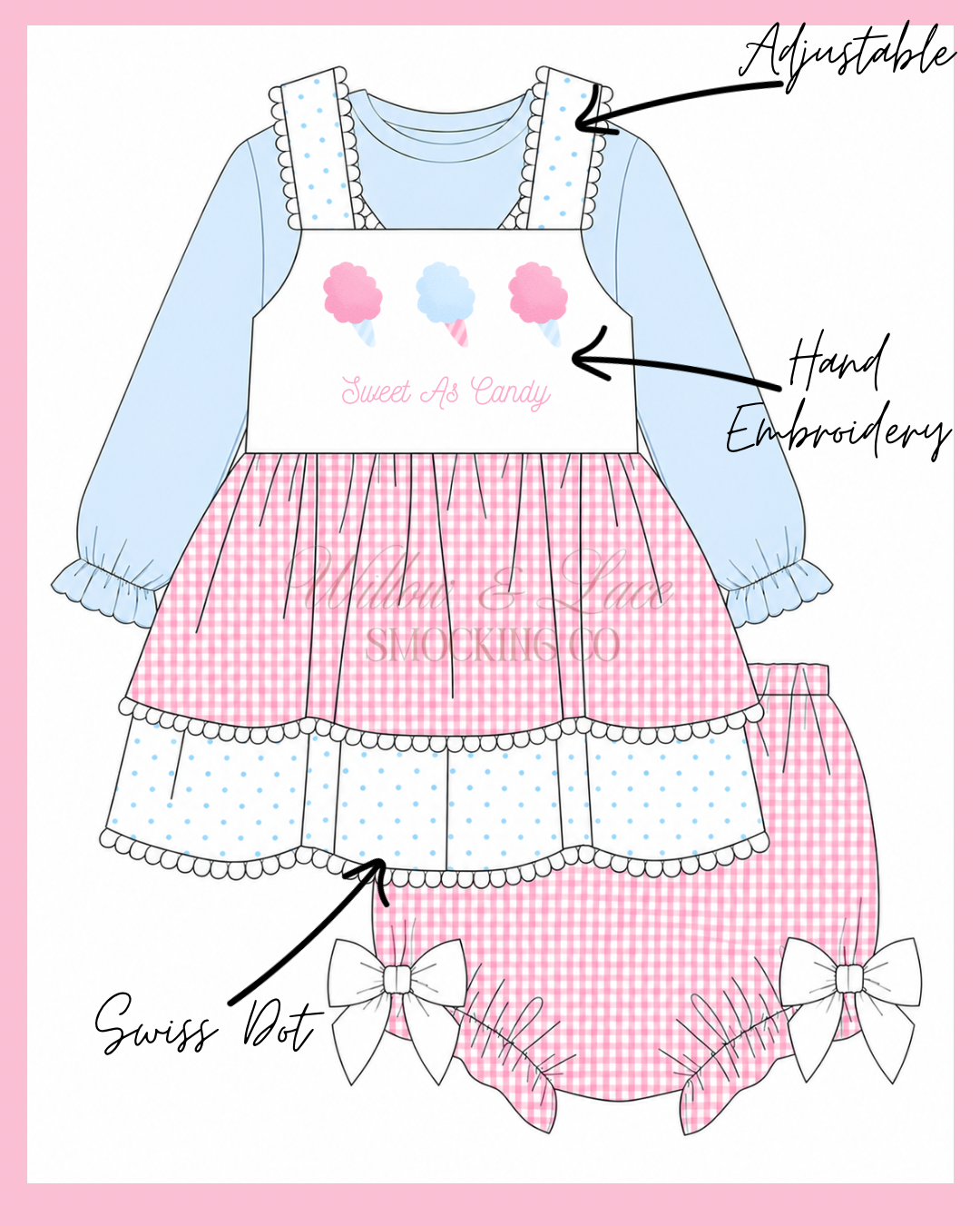 Cotton Candy Bloomer Set NOT CUSTOMIZABLE