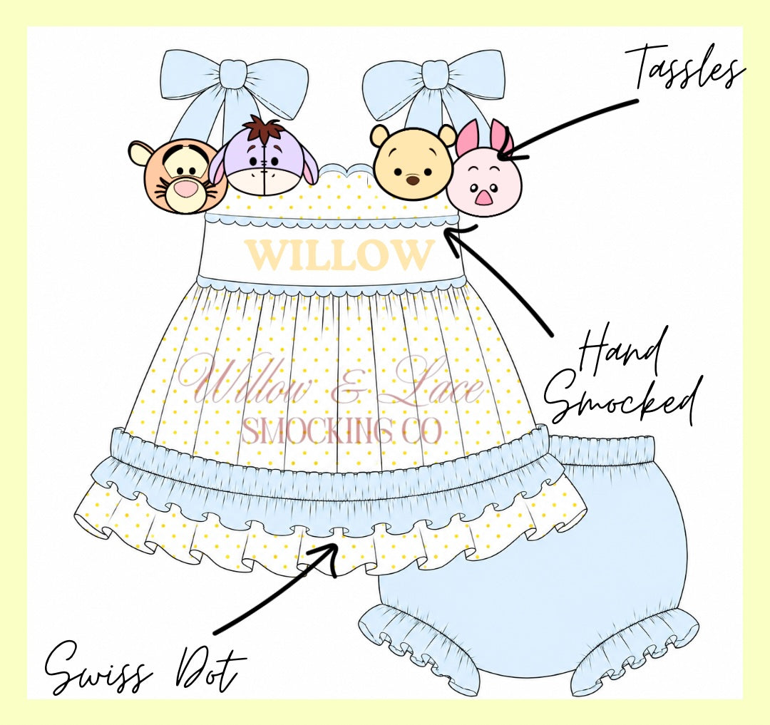 Honey Bear Friends Bloomer Set CUSTOMIZABLE