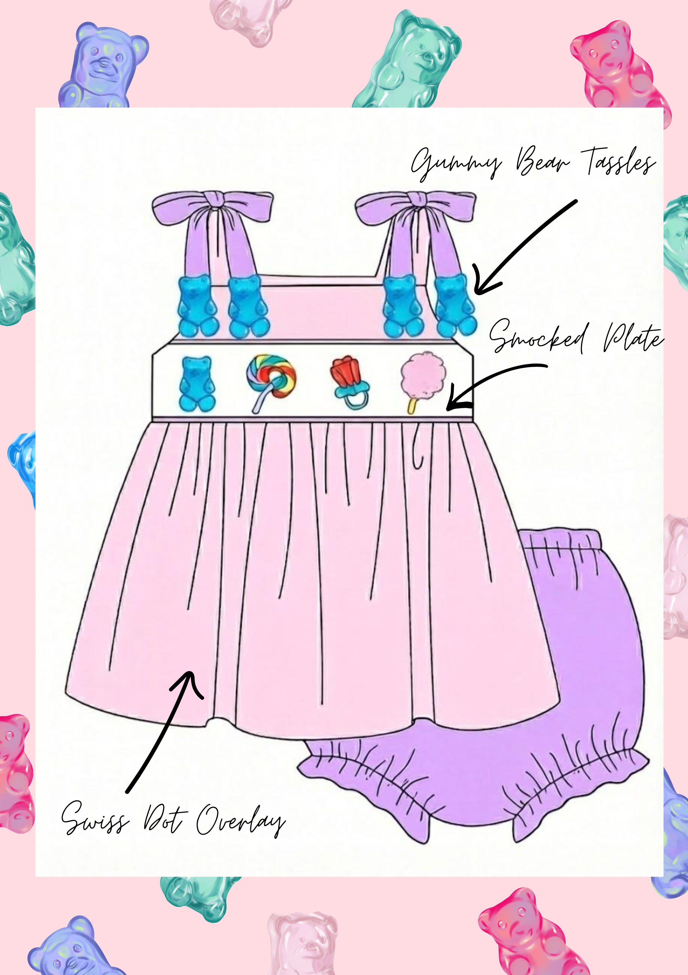 RTS Gummy Bear Bloomer Set